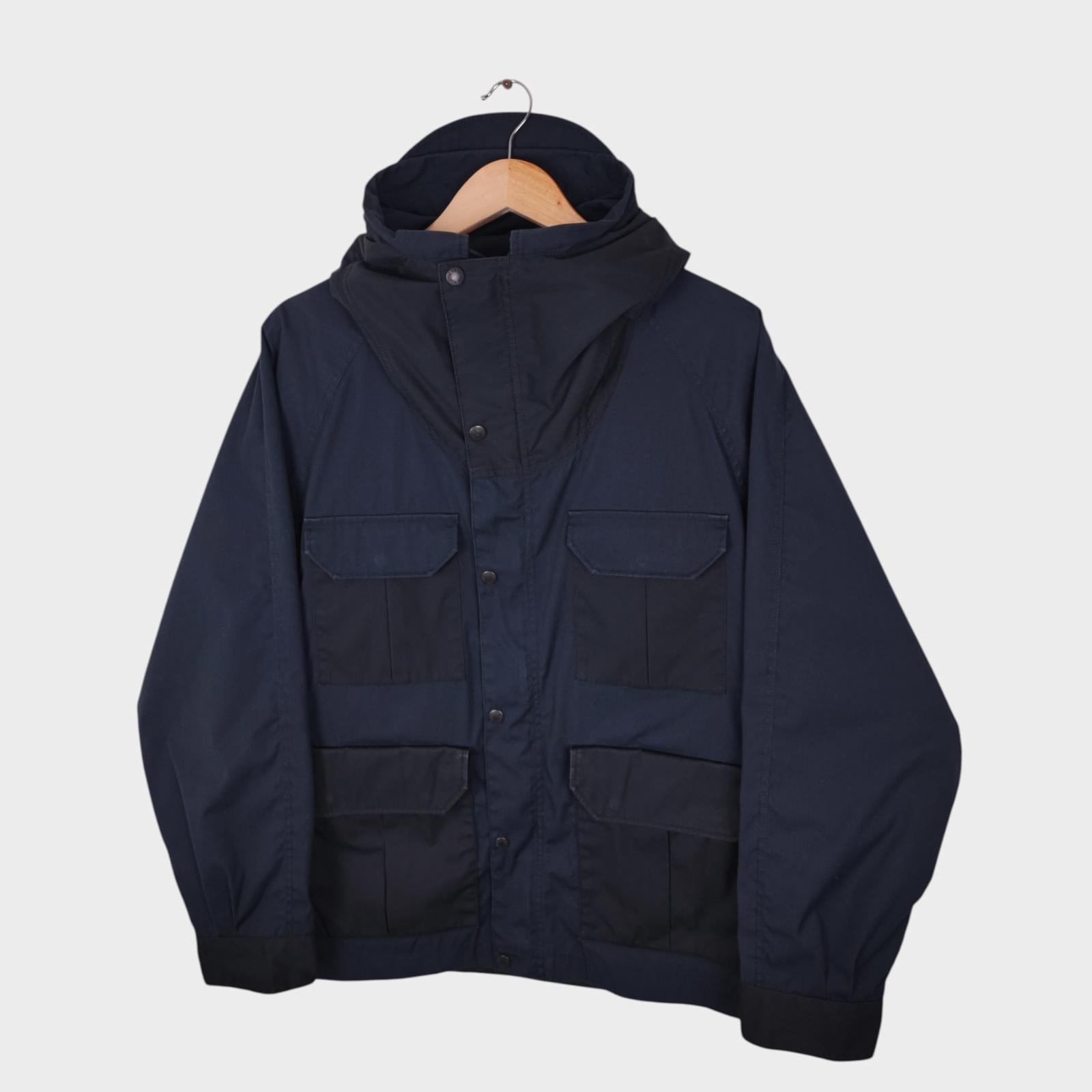 THE NORTH FACE PURPLE LABEL x NANAMICA Men's Navy/Black 65/35 Bayhead Cloth Mountain Parka Jacket
