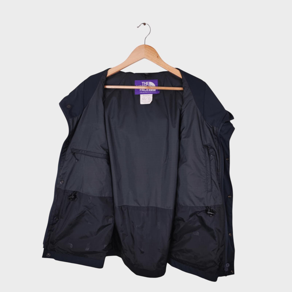 THE NORTH FACE PURPLE LABEL x NANAMICA Men's Navy/Black 65/35 Bayhead Cloth Mountain Parka Jacket