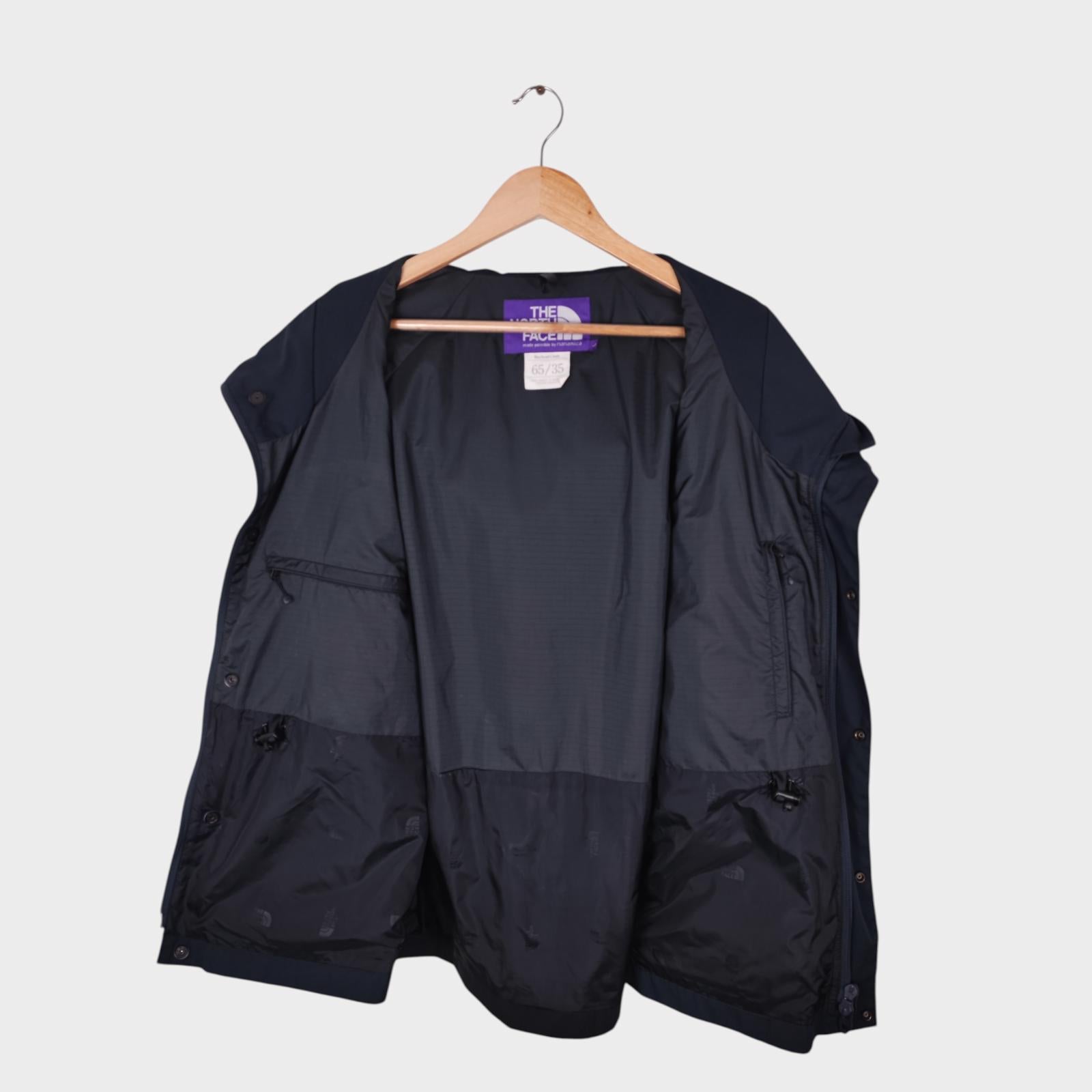 THE NORTH FACE PURPLE LABEL x NANAMICA Men's Navy/Black 65/35 Bayhead Cloth Mountain Parka Jacket