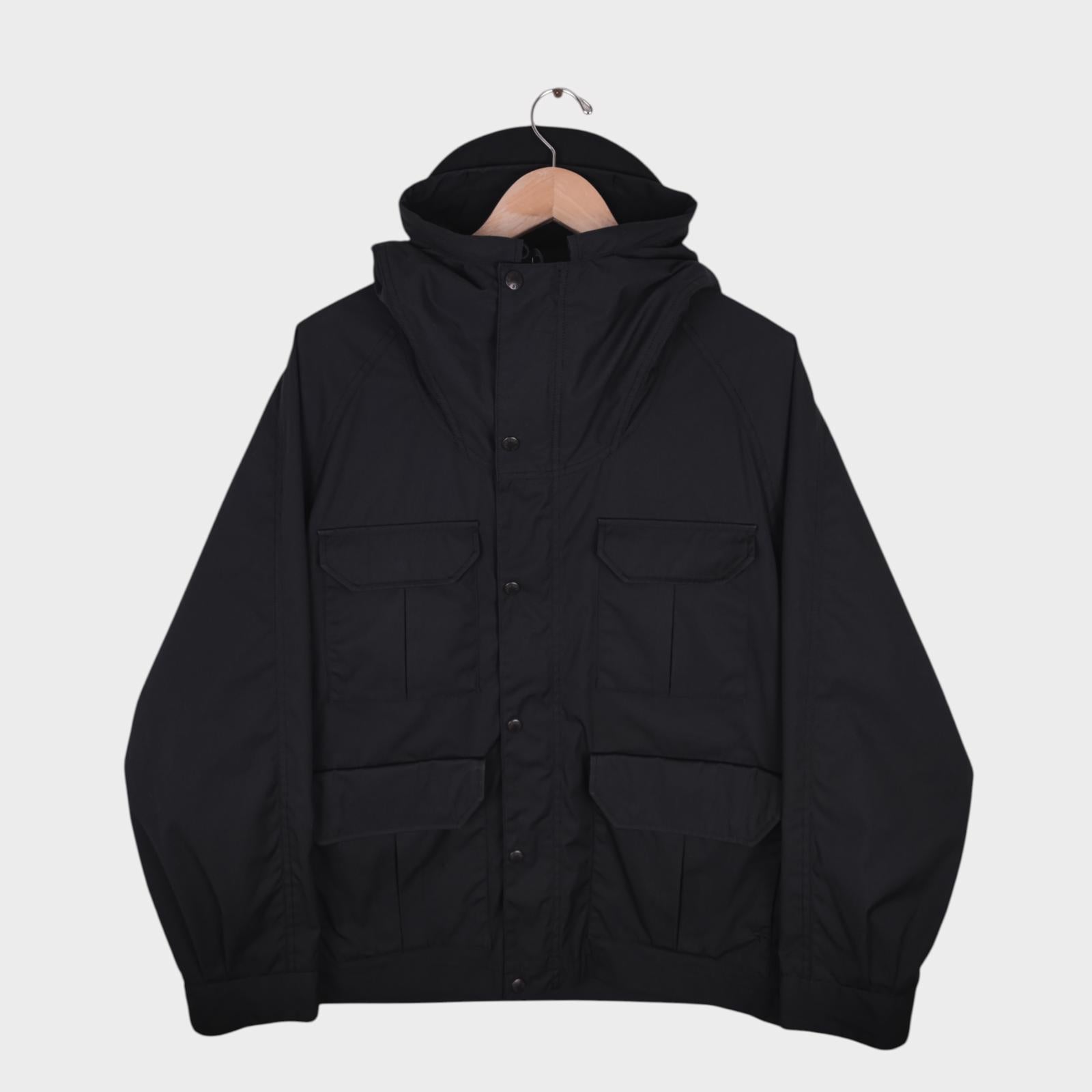 THE NORTH FACE PURPLE LABEL x NANAMICA Men's Black 65/35 Bayhead Cloth Mountain Parka Jacket