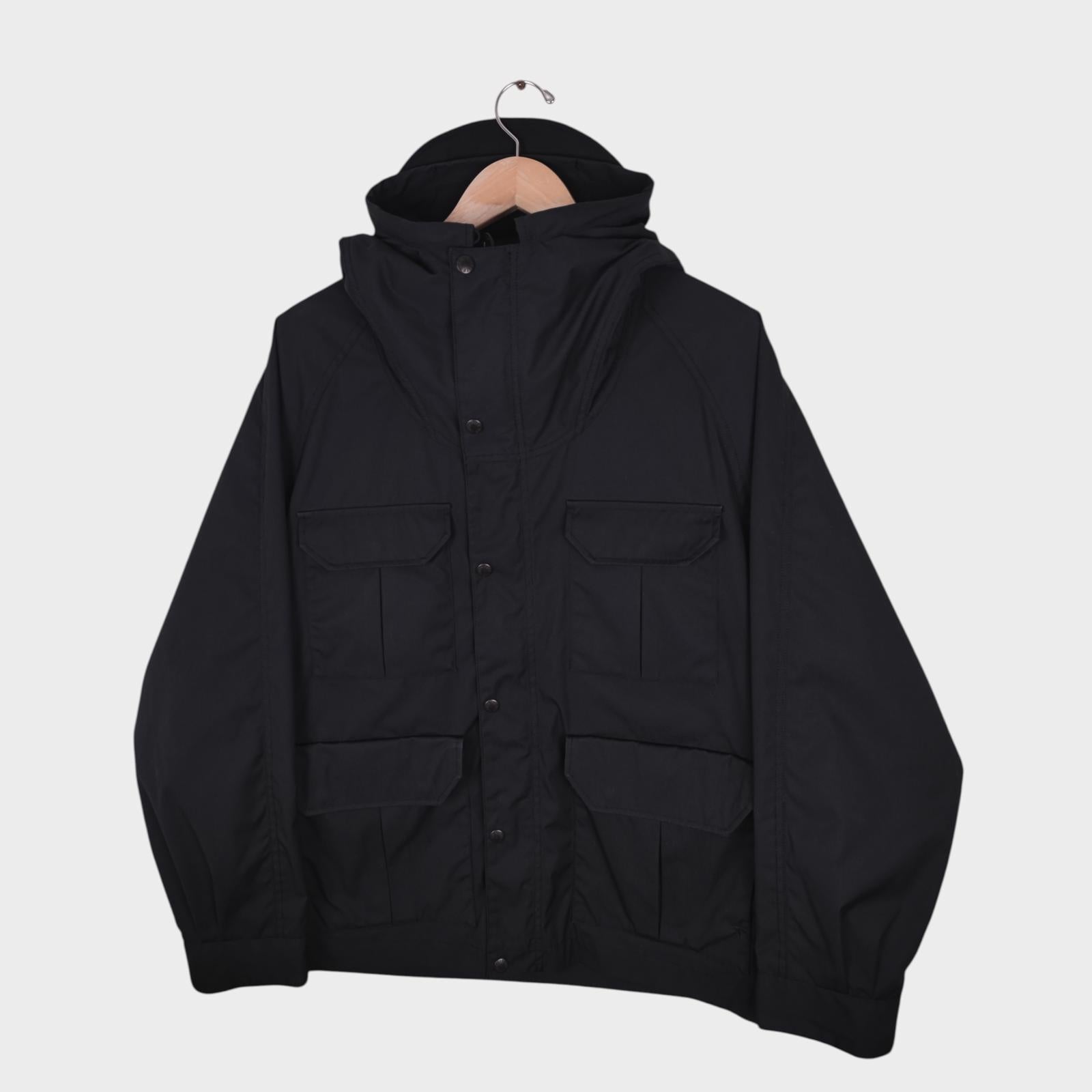 THE NORTH FACE PURPLE LABEL x NANAMICA Men's Black 65/35 Bayhead Cloth Mountain Parka Jacket