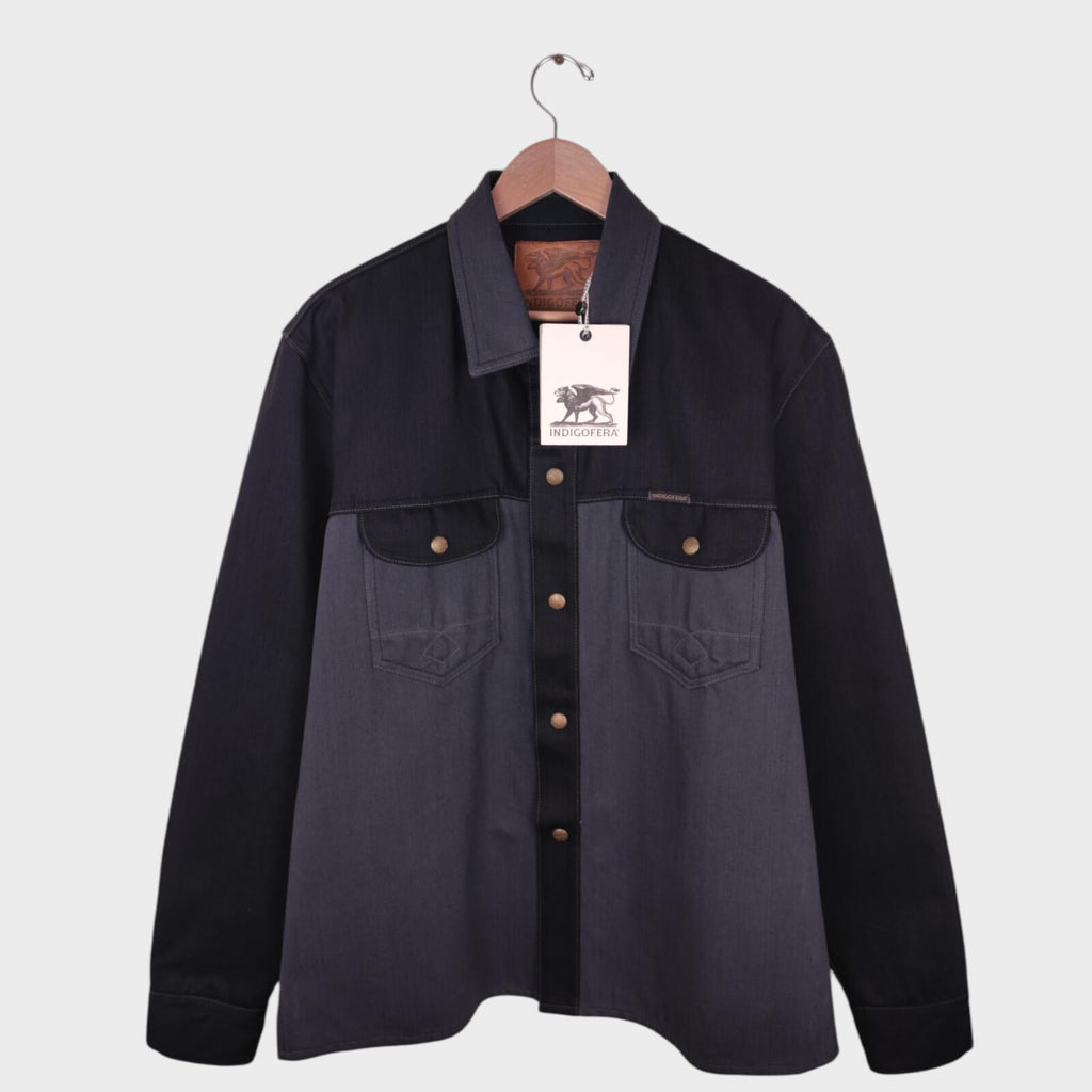 INDIGOFERA Men's Selvedge Denim Copeland Shirt Jacket