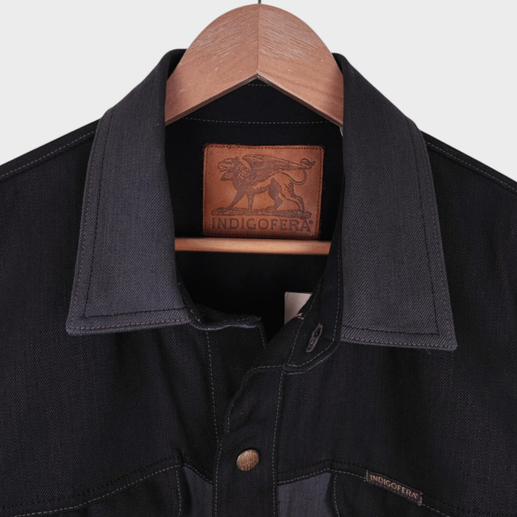 INDIGOFERA Men's Selvedge Denim Copeland Shirt Jacket