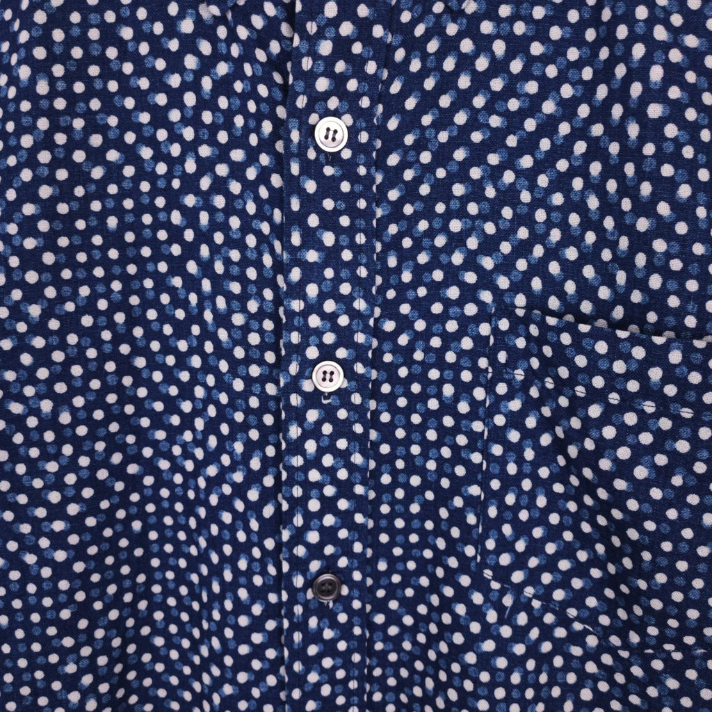 BLUE BLUE JAPAN Men's Made in Japan Indigo Blue Polka Dot Print Shirt