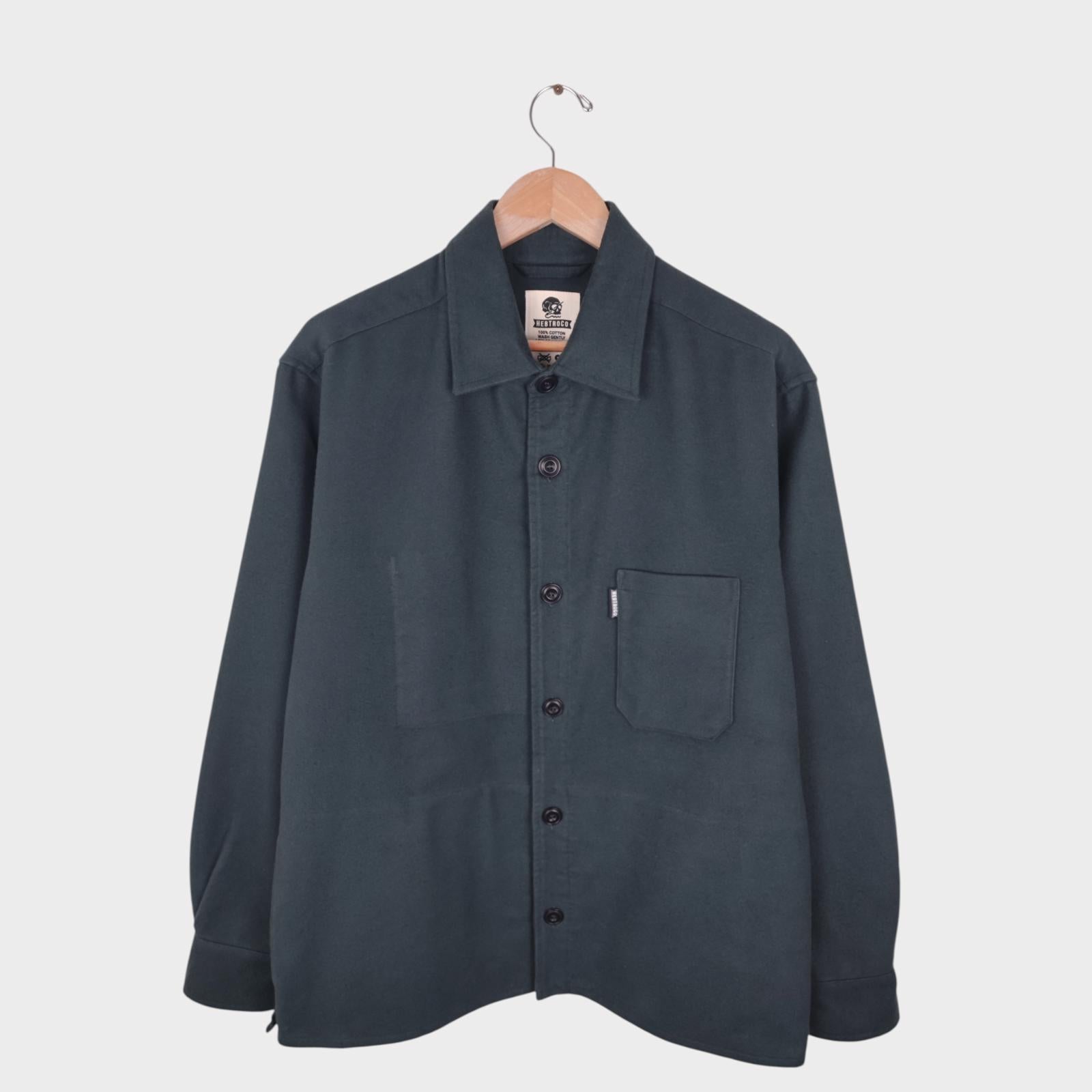 HEBTROCO Men's Made in England Heavyweight Moleskin Jacket