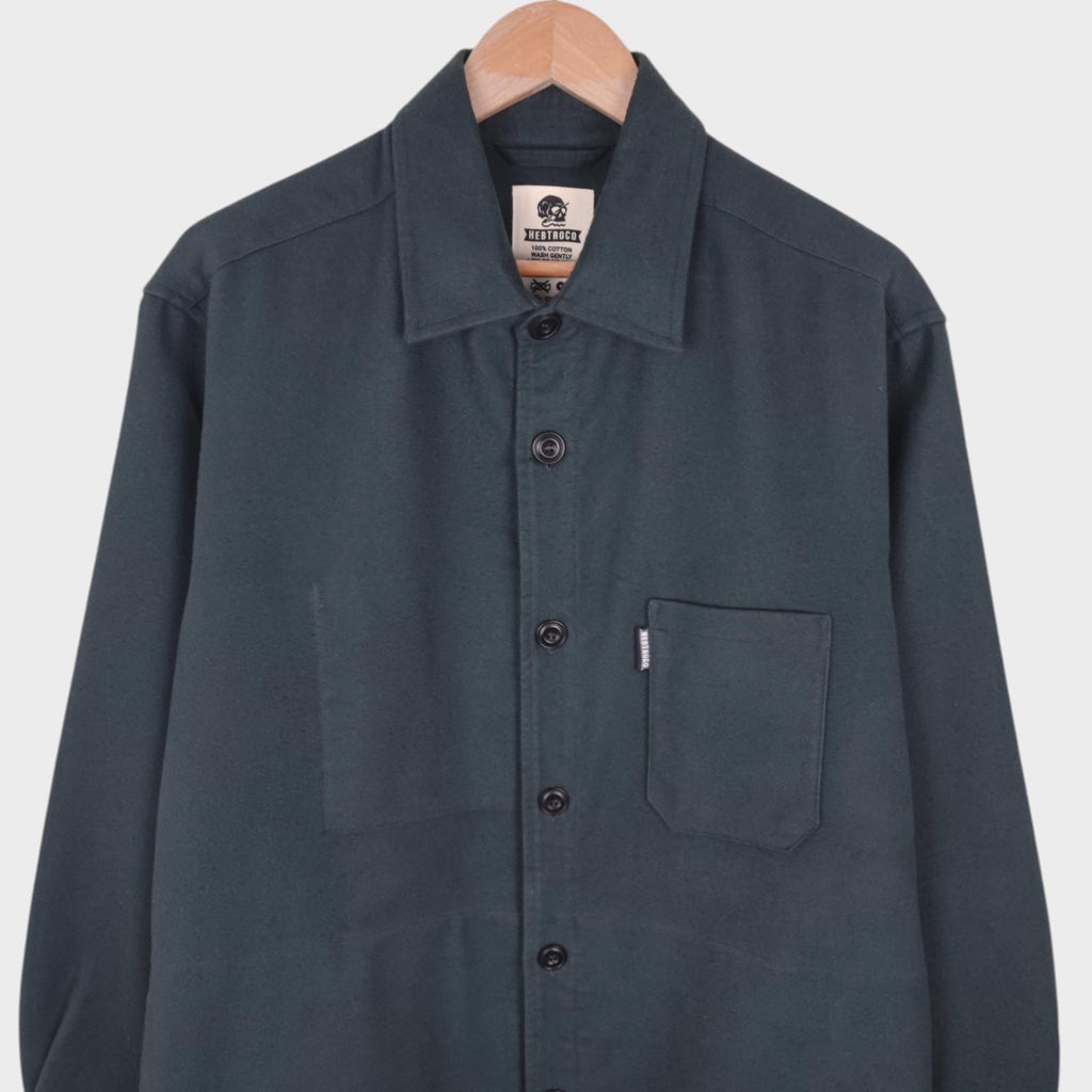 HEBTROCO Men's Made in England Heavyweight Moleskin Jacket
