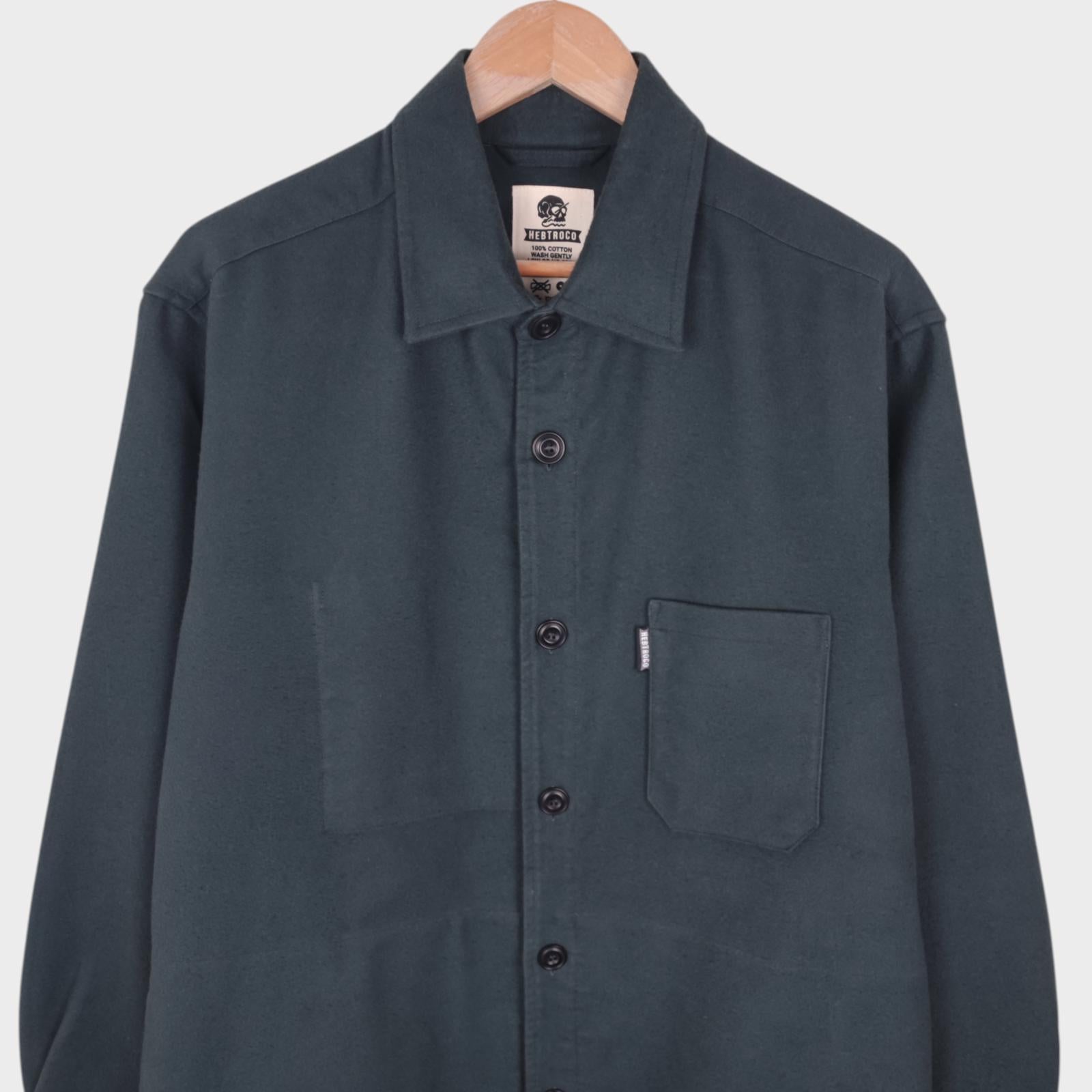 HEBTROCO Men's Made in England Heavyweight Moleskin Jacket