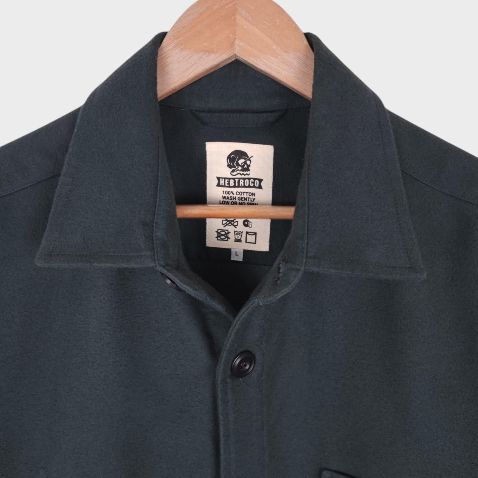 HEBTROCO Men's Made in England Heavyweight Moleskin Jacket