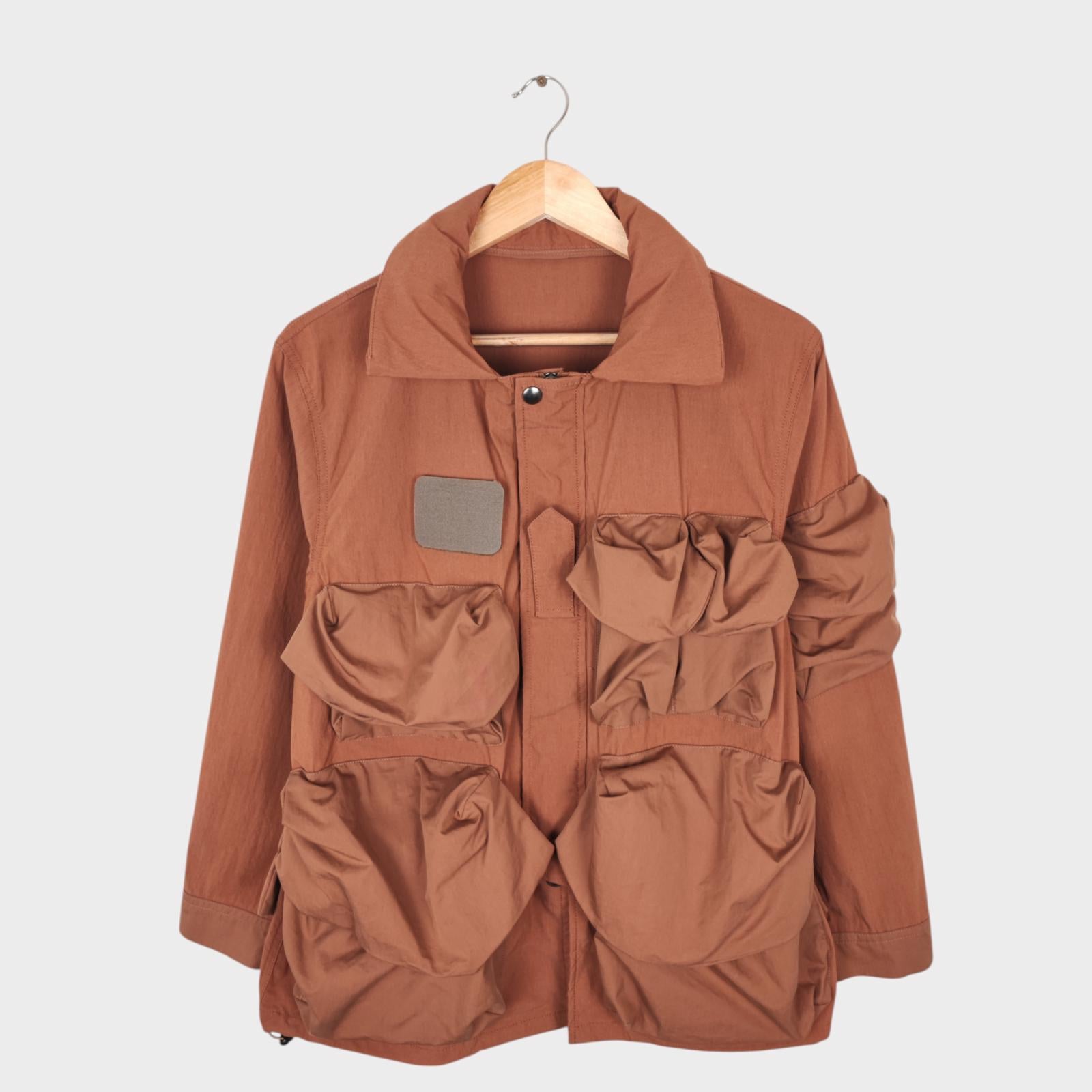 NORBIT BY HIROSHI NOZAWA Men's Terracotta Brown Mountain Hike Parka Jacket