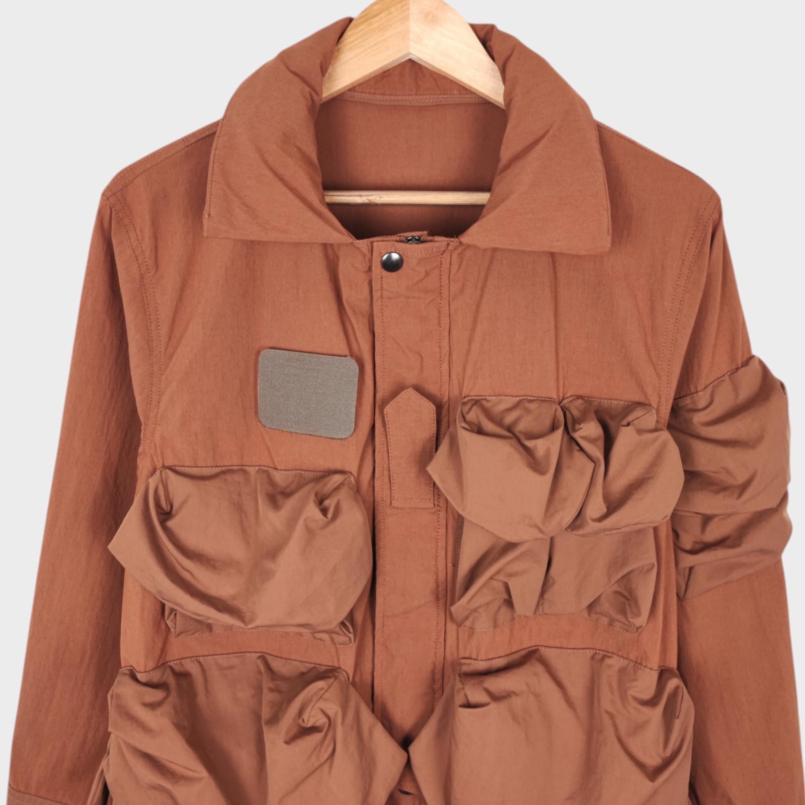 NORBIT BY HIROSHI NOZAWA Men's Terracotta Brown Mountain Hike Parka Jacket