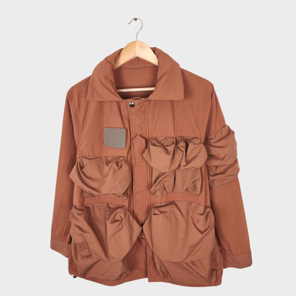 NORBIT BY HIROSHI NOZAWA Men's Terracotta Brown Mountain Hike Parka Jacket