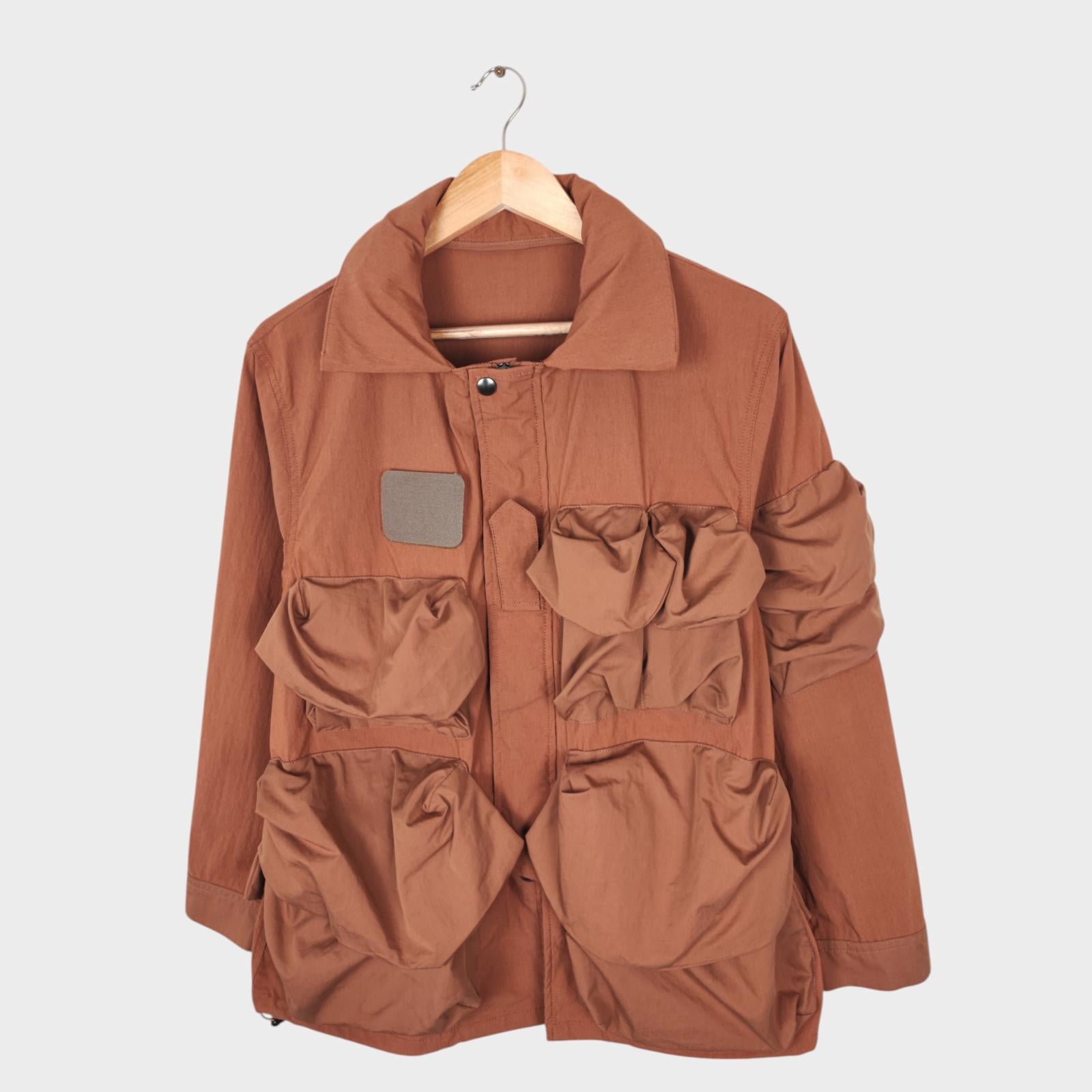NORBIT BY HIROSHI NOZAWA Men's Terracotta Brown Mountain Hike Parka Jacket