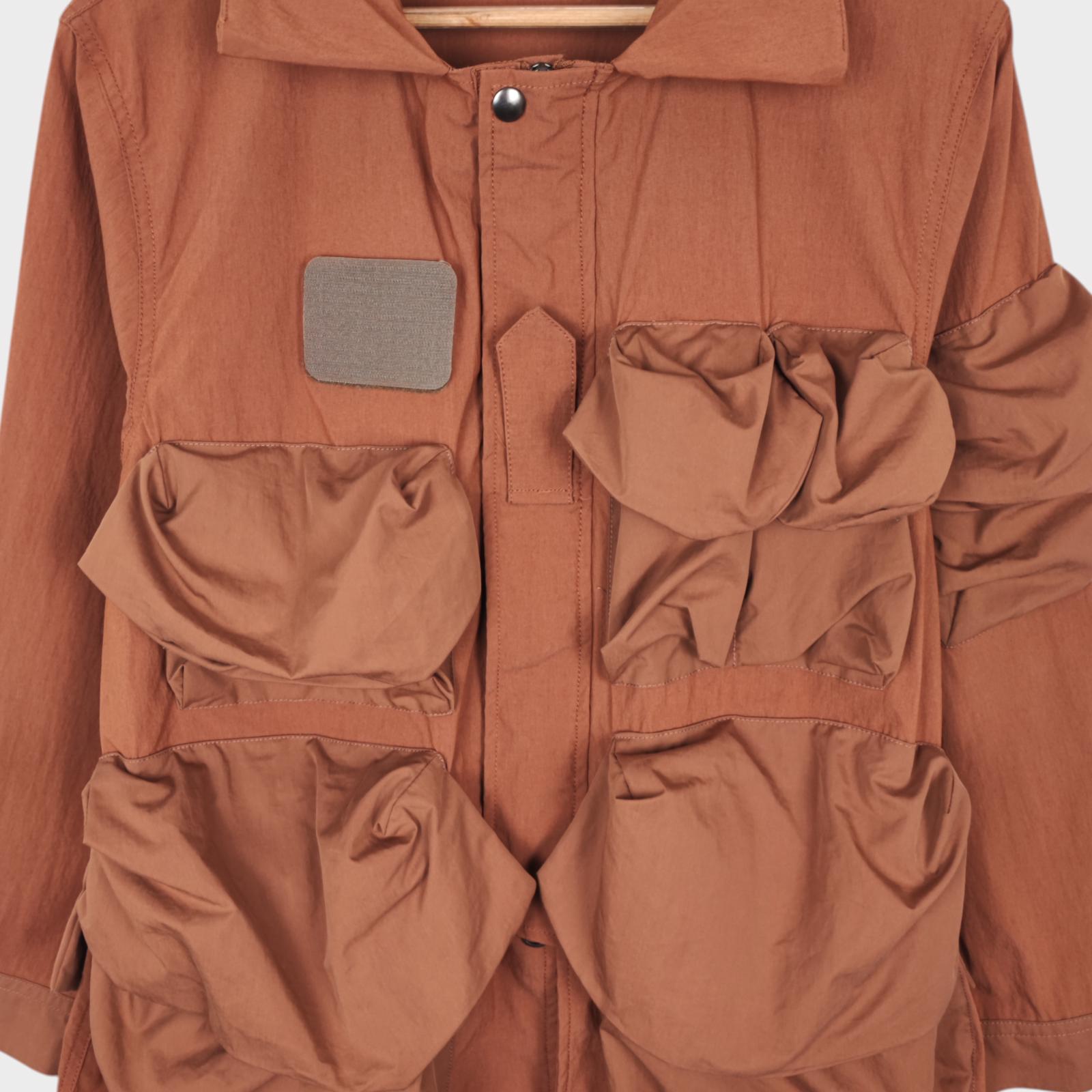 NORBIT BY HIROSHI NOZAWA Men's Terracotta Brown Mountain Hike Parka Jacket