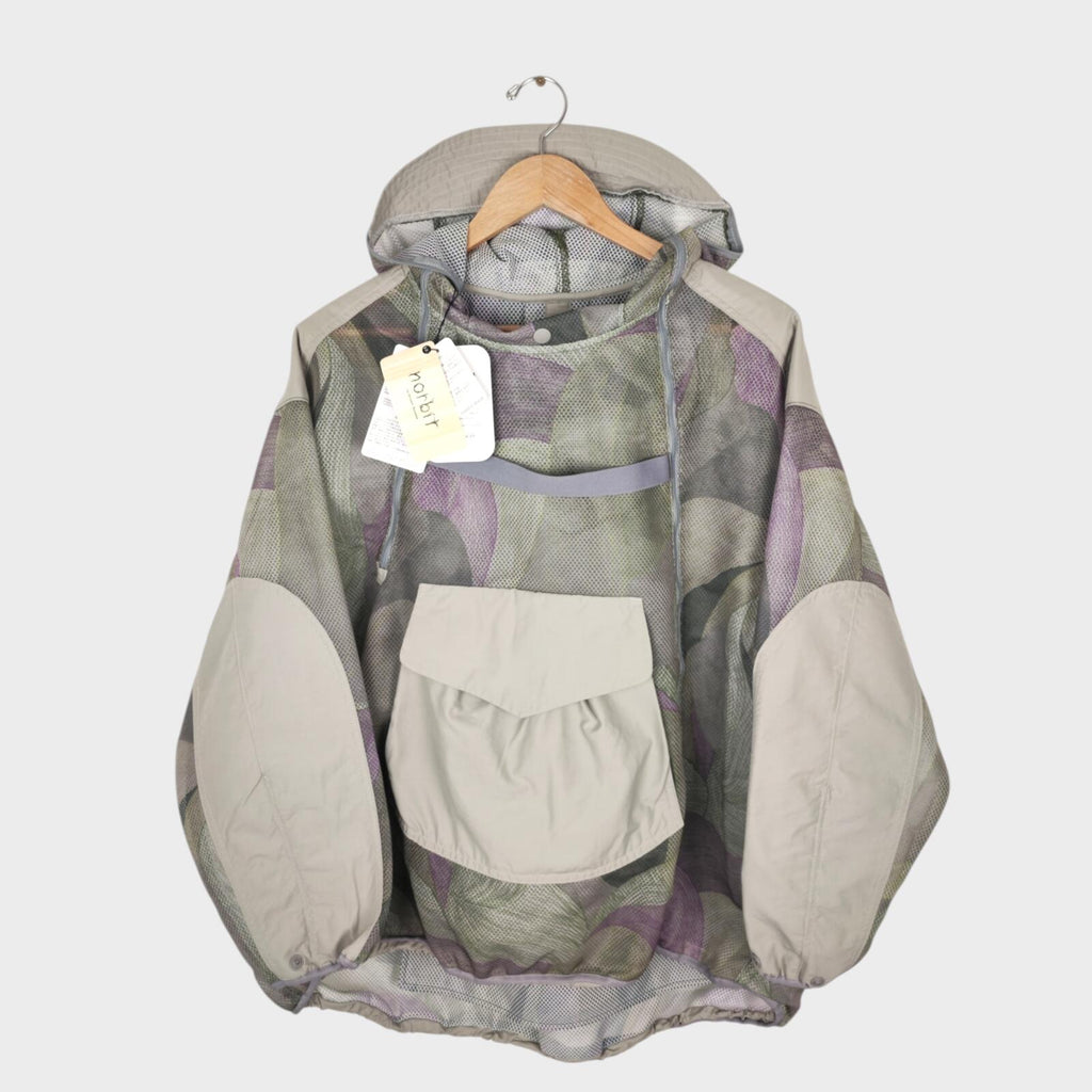 NORBIT BY HIROSHI NOZAWA Men's Grey Insect Shield Mesh Parka Jacket