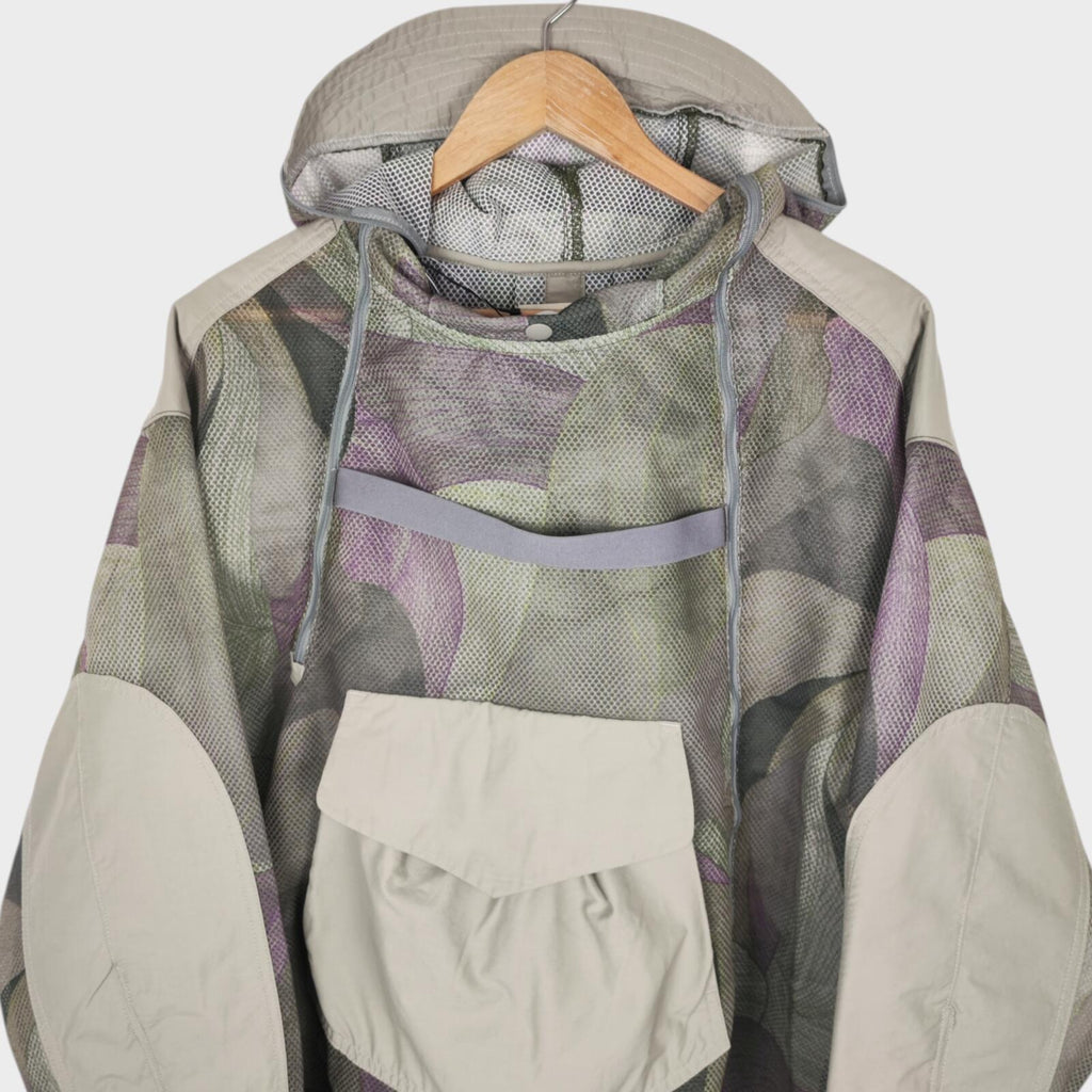 NORBIT BY HIROSHI NOZAWA Men's Grey Insect Shield Mesh Parka Jacket