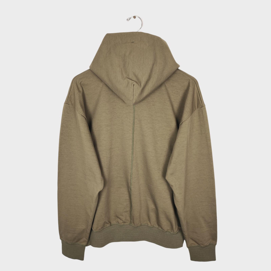 NORBIT BY HIROSHI NOZAWA Men's Olive Green Shawl Collar Sweat Hoodie