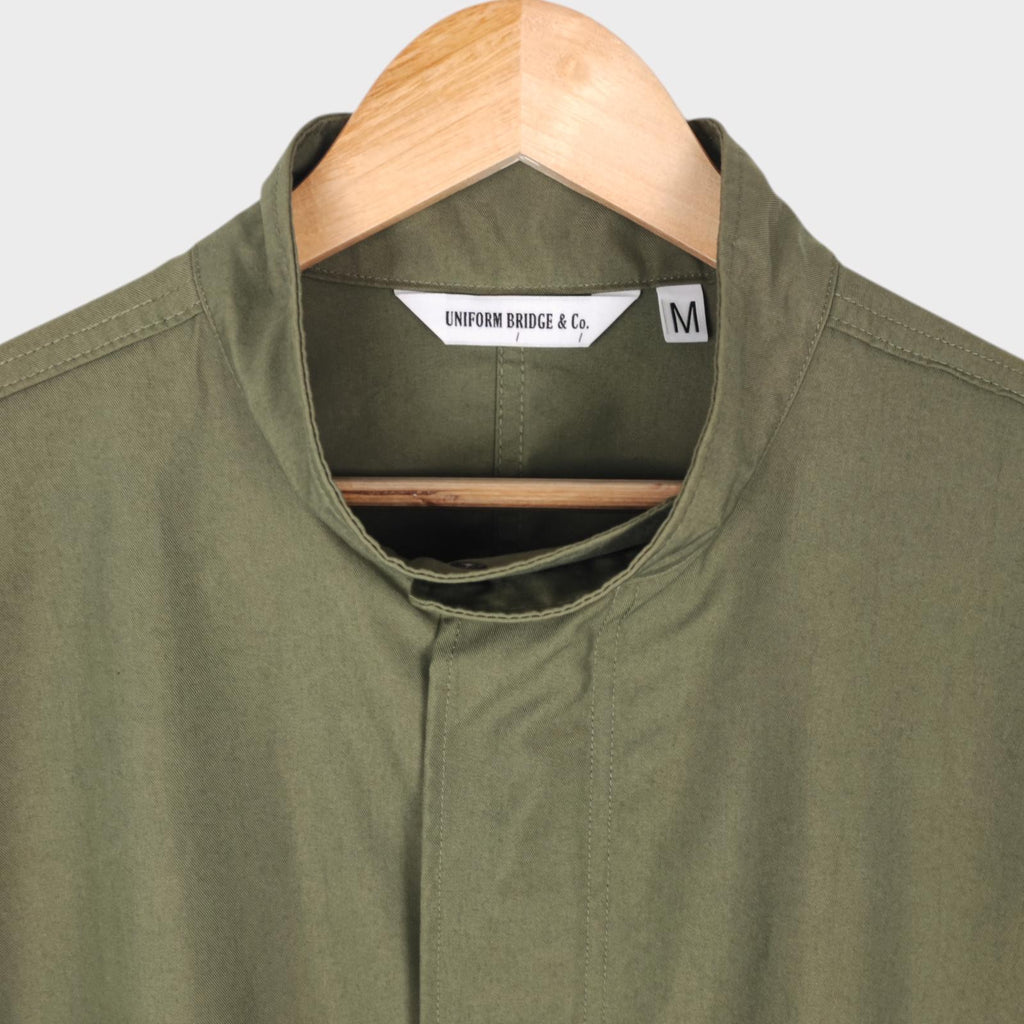 UNIFORM BRIDGE Men's Green Oversized Fit M65 Fishtail Jacket
