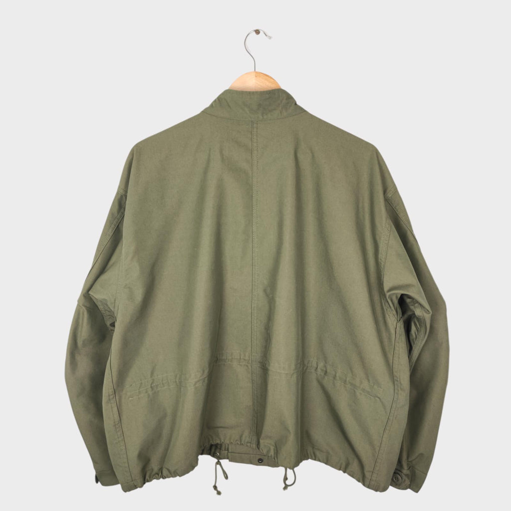 UNIFORM BRIDGE Men's Green Oversized Fit M65 Fishtail Jacket