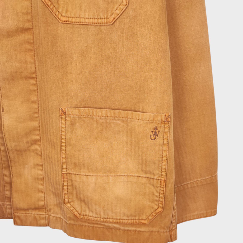 J.W. ANDERSON x UNIQLO Men's Washed Brown Embroidered Logo Chore Jacket