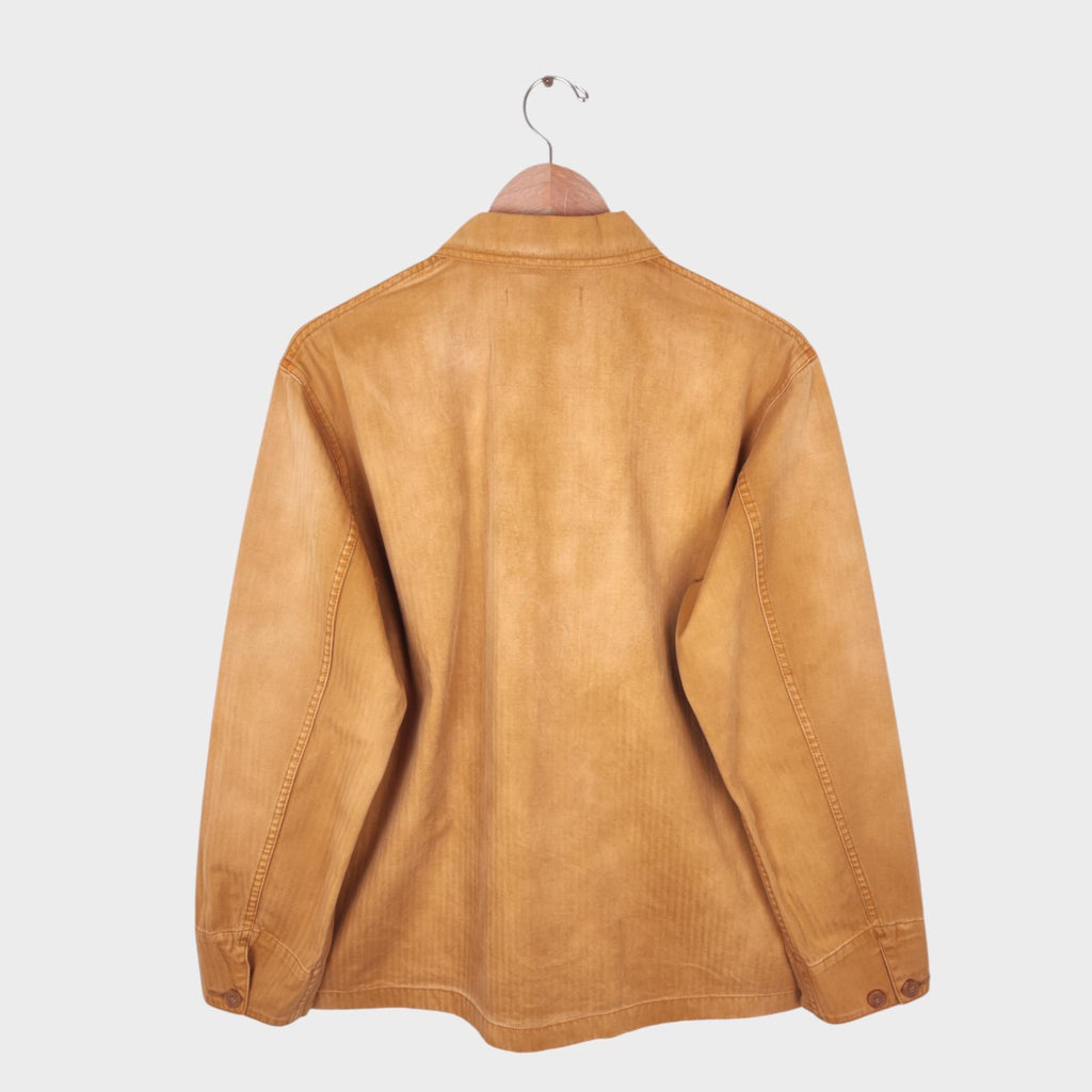 J.W. ANDERSON x UNIQLO Men's Washed Brown Embroidered Logo Chore Jacket