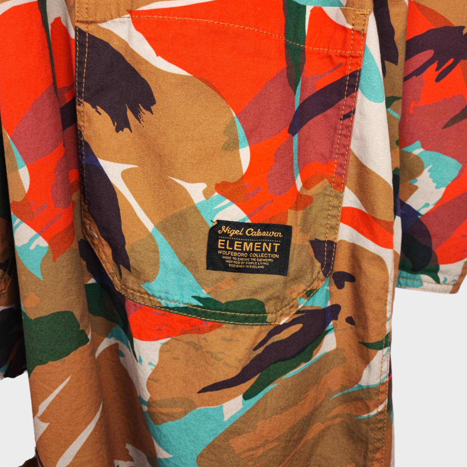 NIGEL CABOURN x ELEMENT Men's Camo Reversible Murray Military Parka Coat Jacket