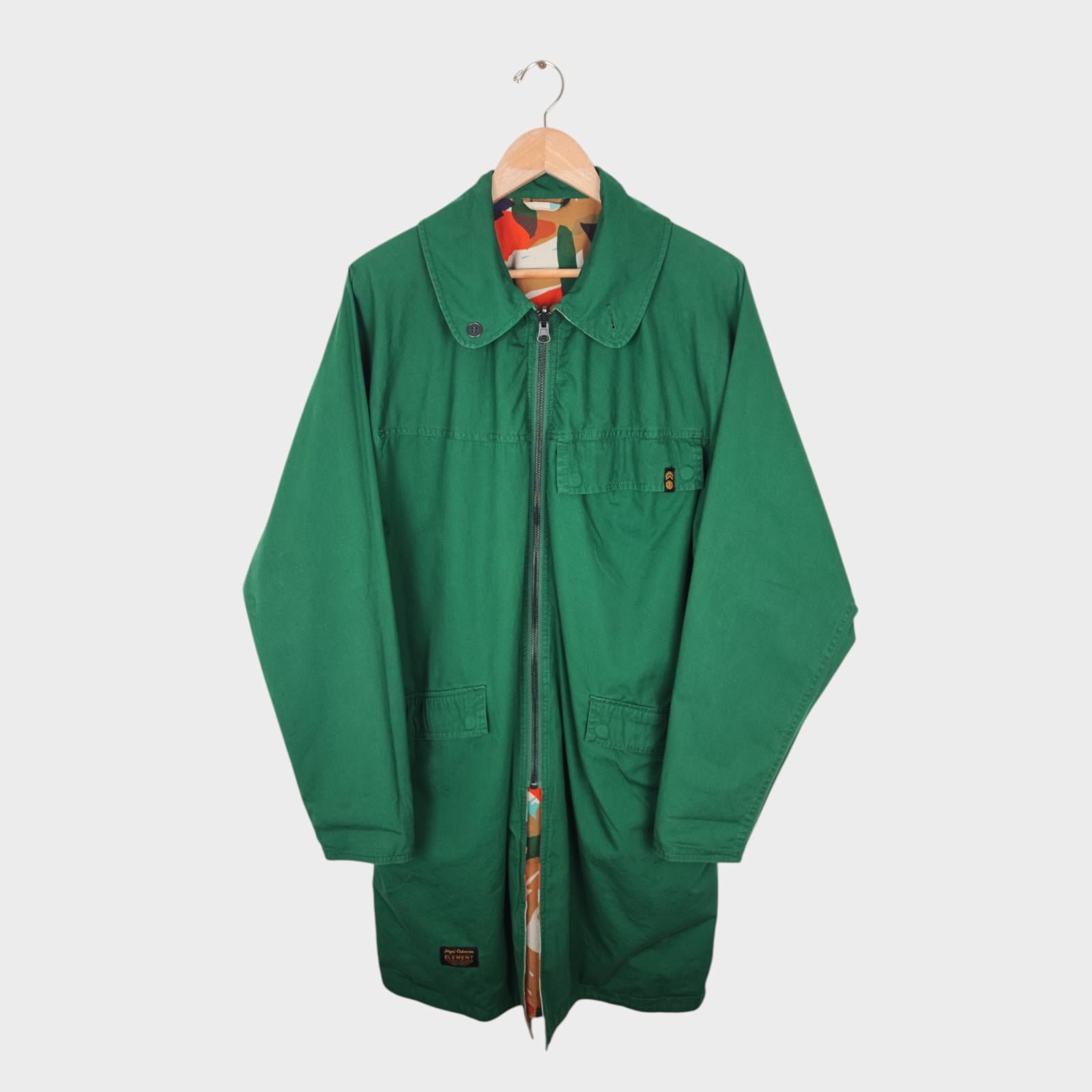 NIGEL CABOURN x ELEMENT Men's Camo Reversible Murray Military Parka Coat Jacket