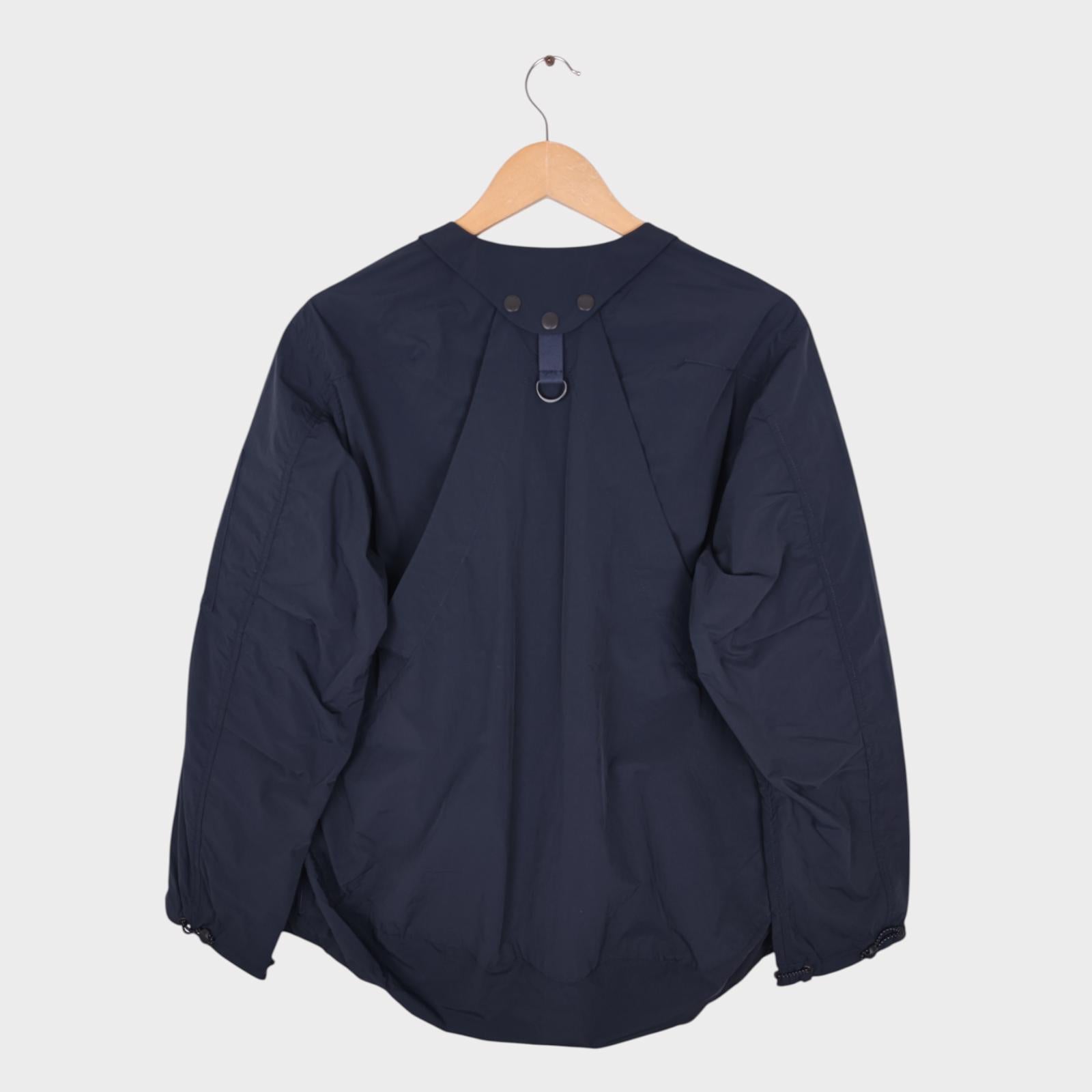 NORBIT BY HIROSHI NOZAWA Men's Navy Blue Nylon Utility Field Parka Jacket