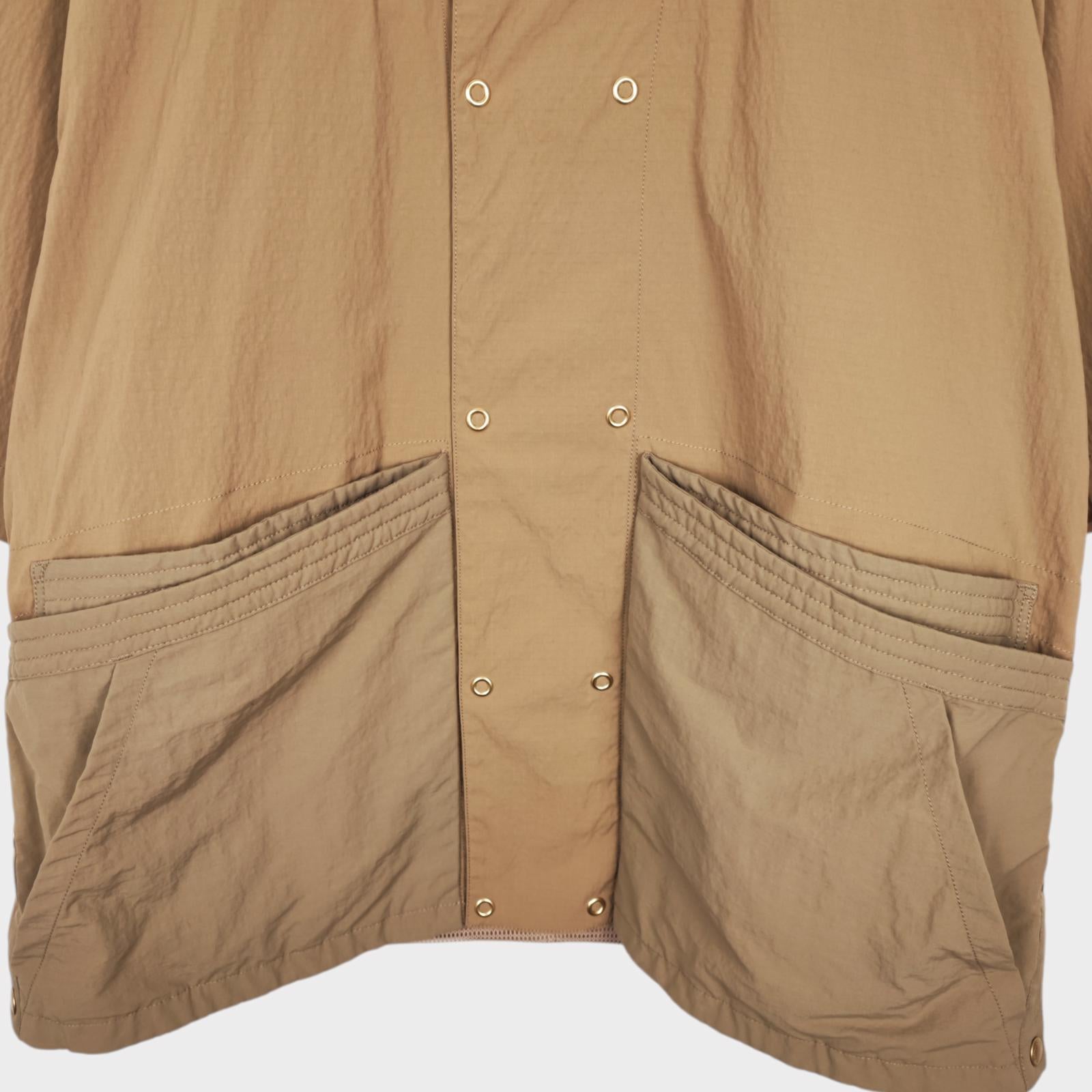 NORBIT BY HIROSHI NOZAWA Men's Coyote Beige Side Snap Half Sleeve Jacket