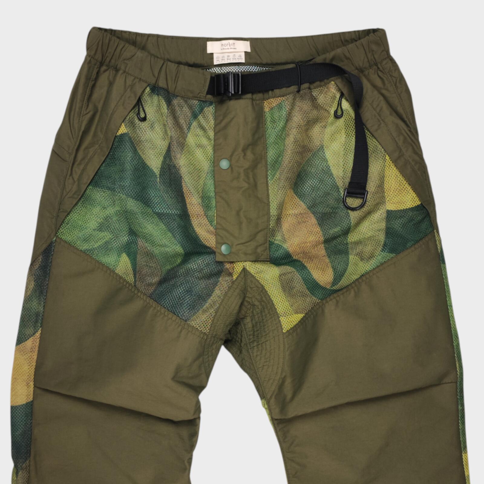 NORBIT BY HIROSHI NOZAWA Men's Olive Green Insect Shield Trousers
