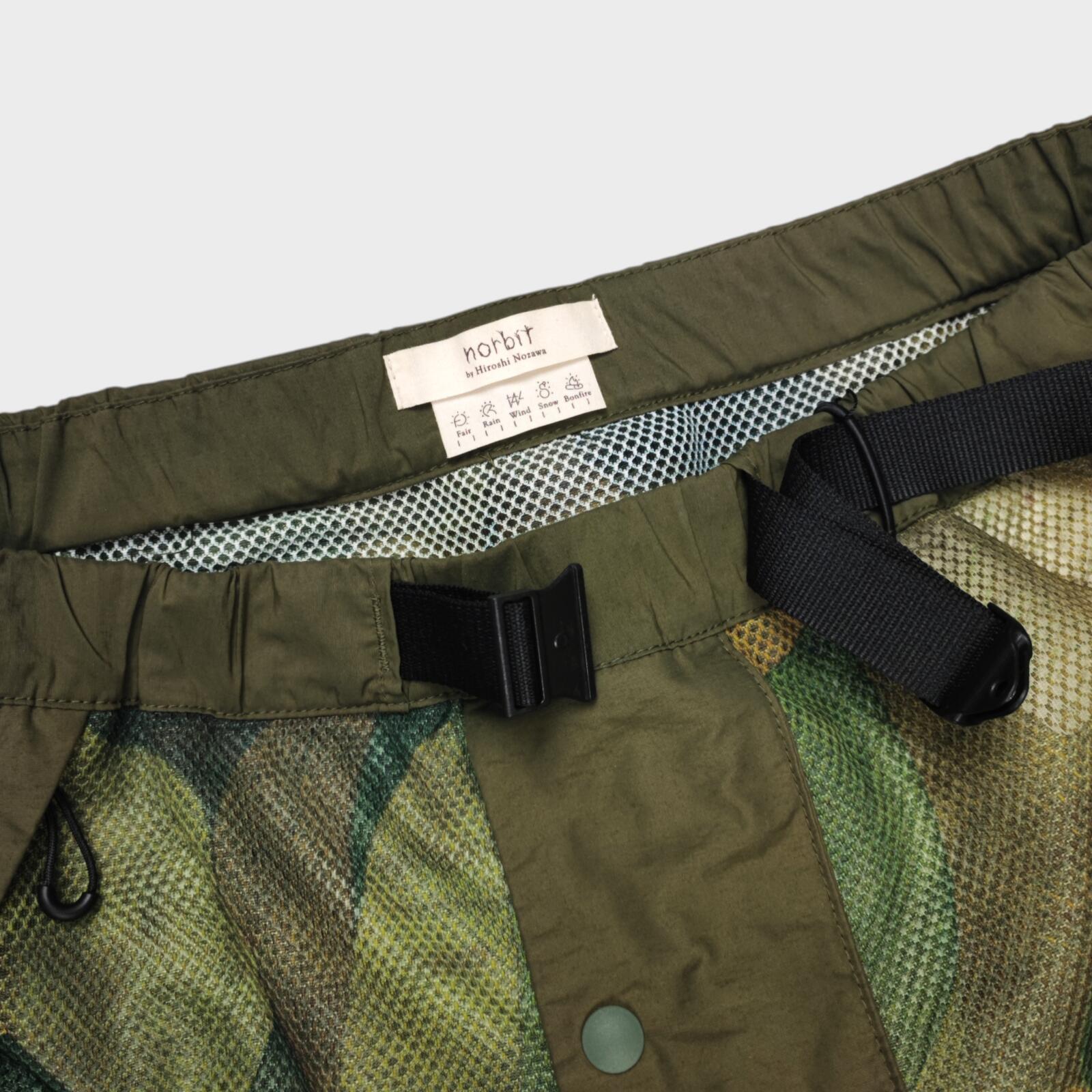 NORBIT BY HIROSHI NOZAWA Men's Olive Green Insect Shield Trousers