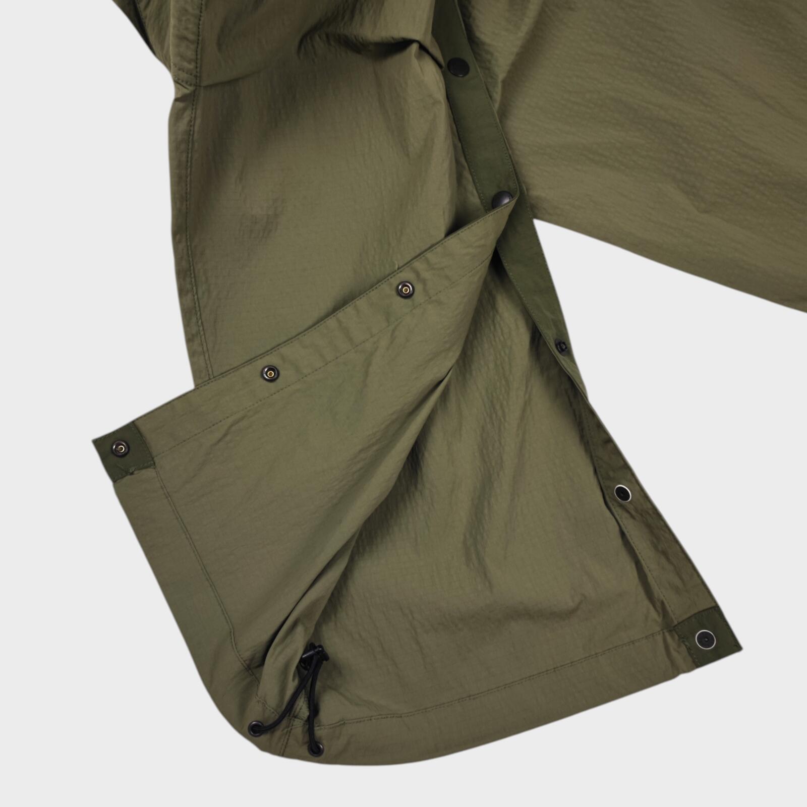 NORBIT BY HIROSHI NOZAWA Men's Olive Green Side Snap Cargo Trousers