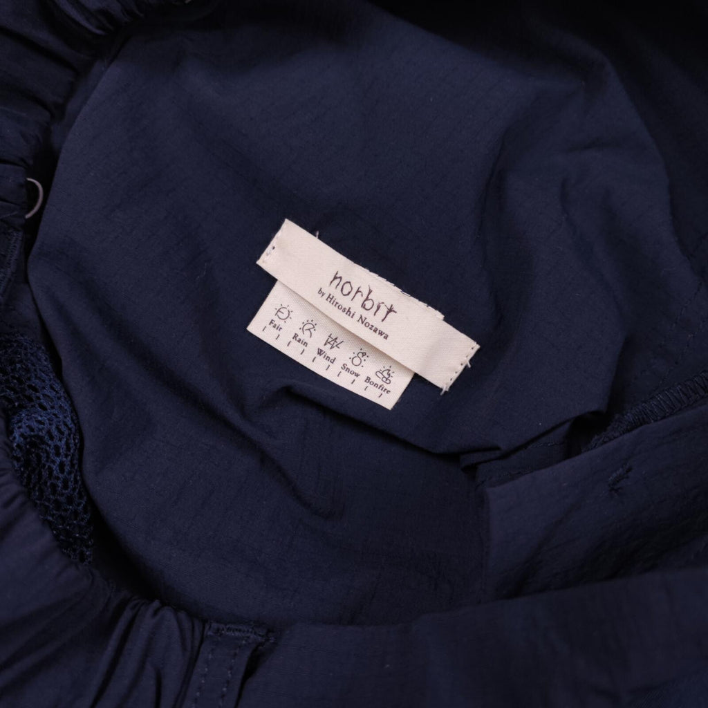NORBIT BY HIROSHI NOZAWA Men's Navy Blue Side Snap Cargo Trousers