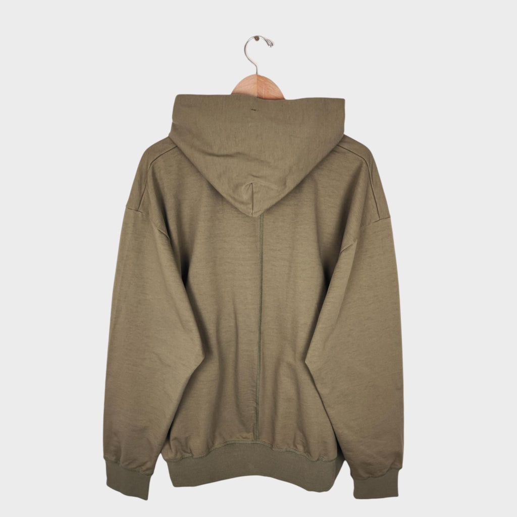 NORBIT BY HIROSHI NOZAWA Men's Olive Green Shawl Collar Sweat Hoodie