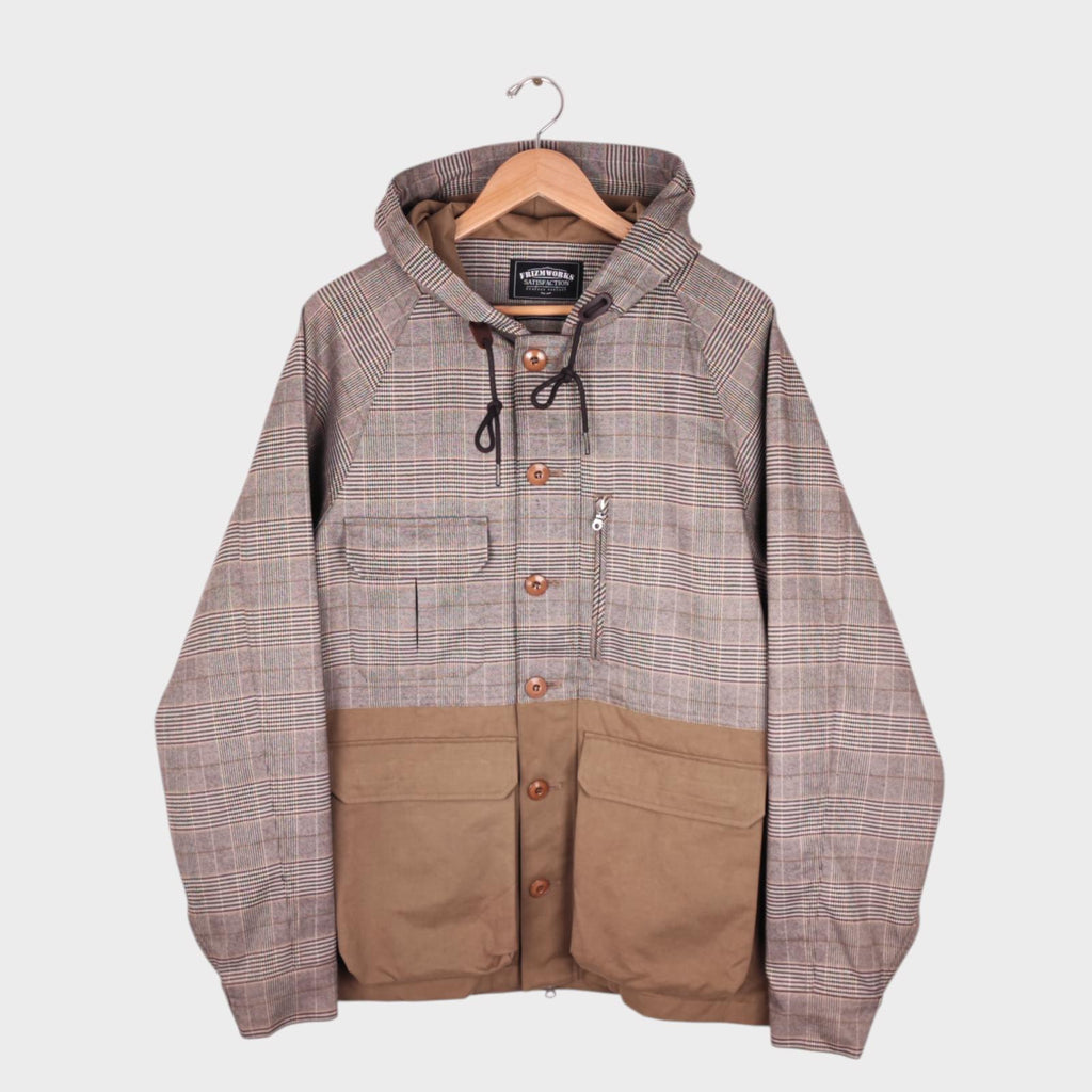 FRIZMWORKS Men's Glencheck Utility Mountain Parka Jacket