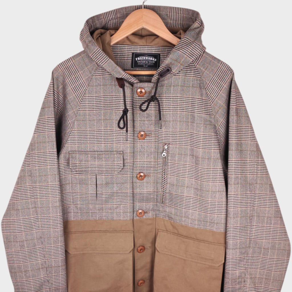 FRIZMWORKS Men's Glencheck Utility Mountain Parka Jacket