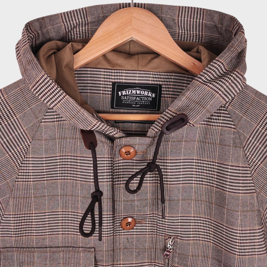 FRIZMWORKS Men's Glencheck Utility Mountain Parka Jacket