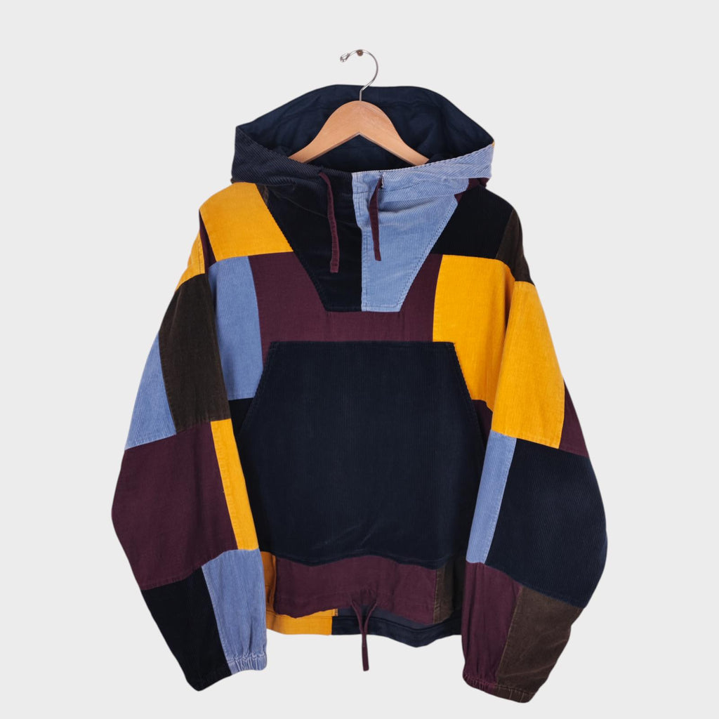 BEAMS PLUS Men's Multicoloured Military Corduroy Patchwork Smock