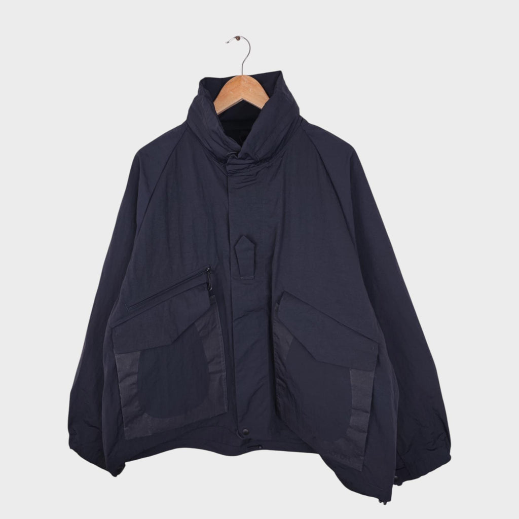 NORBIT BY HIROSHI NOZAWA Men's Navy Blue Field Track Parka Jacket