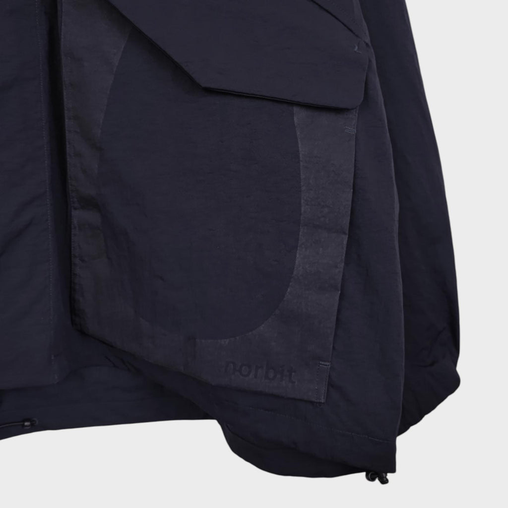 NORBIT BY HIROSHI NOZAWA Men's Navy Blue Field Track Parka Jacket