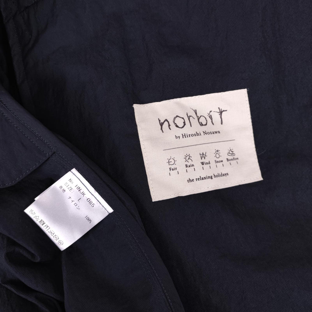 NORBIT BY HIROSHI NOZAWA Men's Navy Blue Field Track Parka Jacket