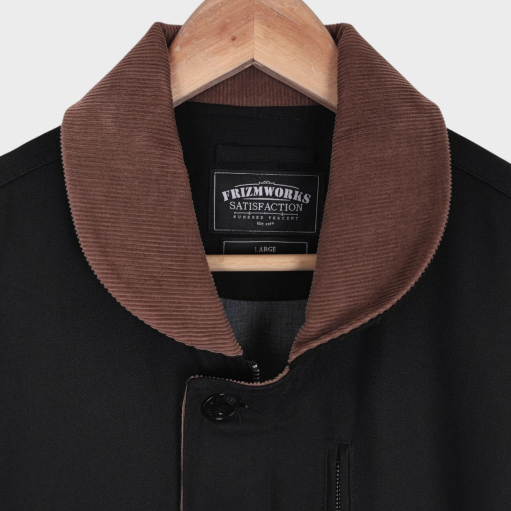 FRIZMWORKS Men's Black Durable N-1 Deck Jacket