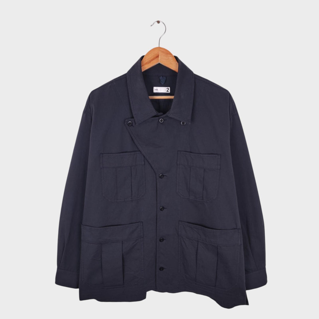 TS(S) Men's Navy Blue Cotton Slub Yarn Twill Military Chore Jacket
