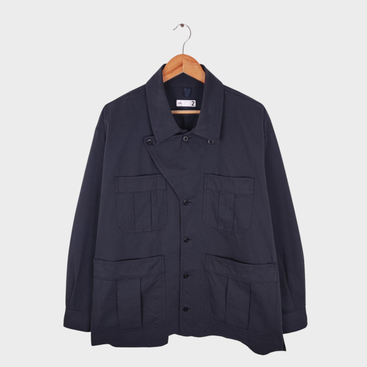 TS(S) Men's Navy Blue Cotton Slub Yarn Twill Military Chore Jacket