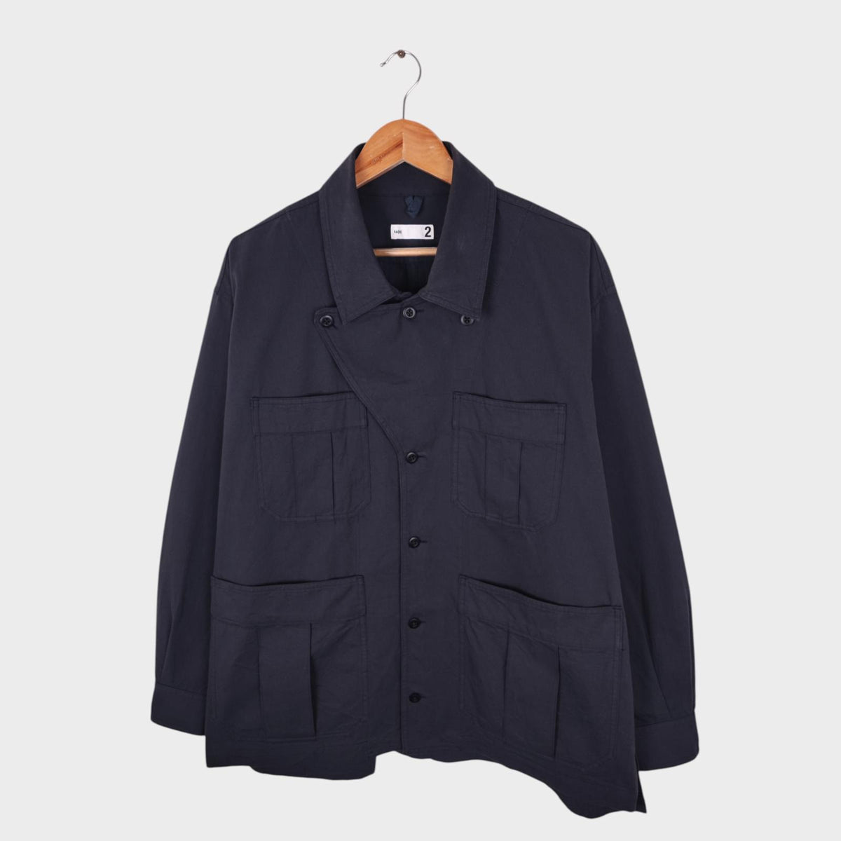 TS(S) Men's Navy Blue Cotton Slub Yarn Twill Military Chore Jacket