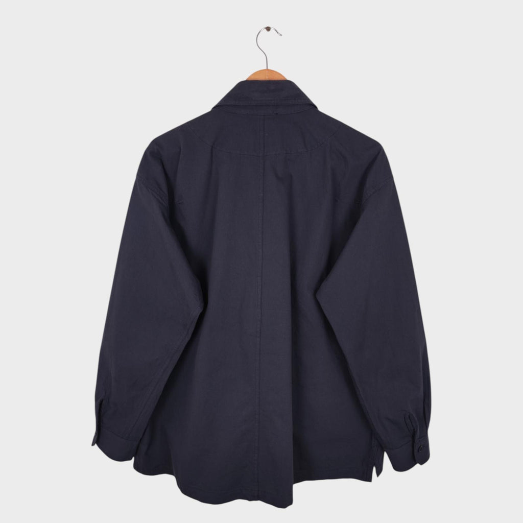 TS(S) Men's Navy Blue Cotton Slub Yarn Twill Military Chore Jacket