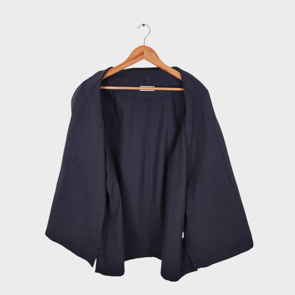 TS(S) Men's Navy Blue Cotton Slub Yarn Twill Military Chore Jacket
