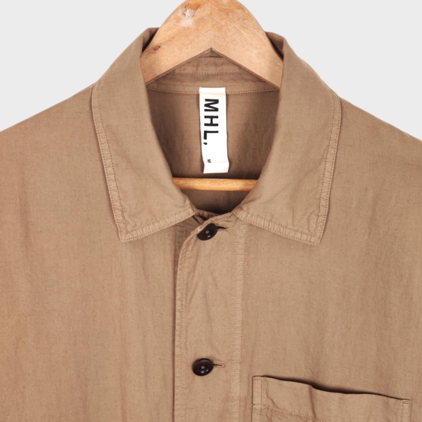 MHL MARGARET HOWELL Men's Beige Cotton/Linen Chore Jacket