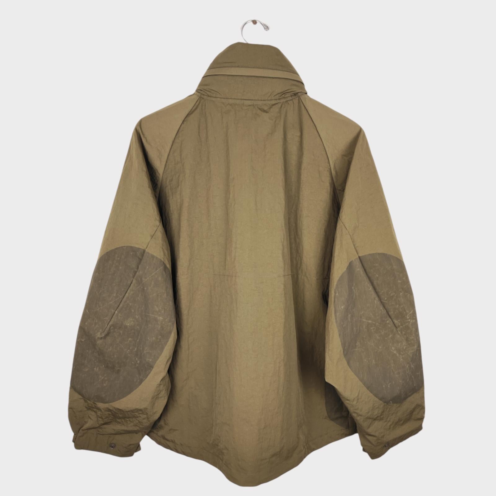 NORBIT BY HIROSHI NOZAWA Men's Olive Green Field Track Parka Jacket