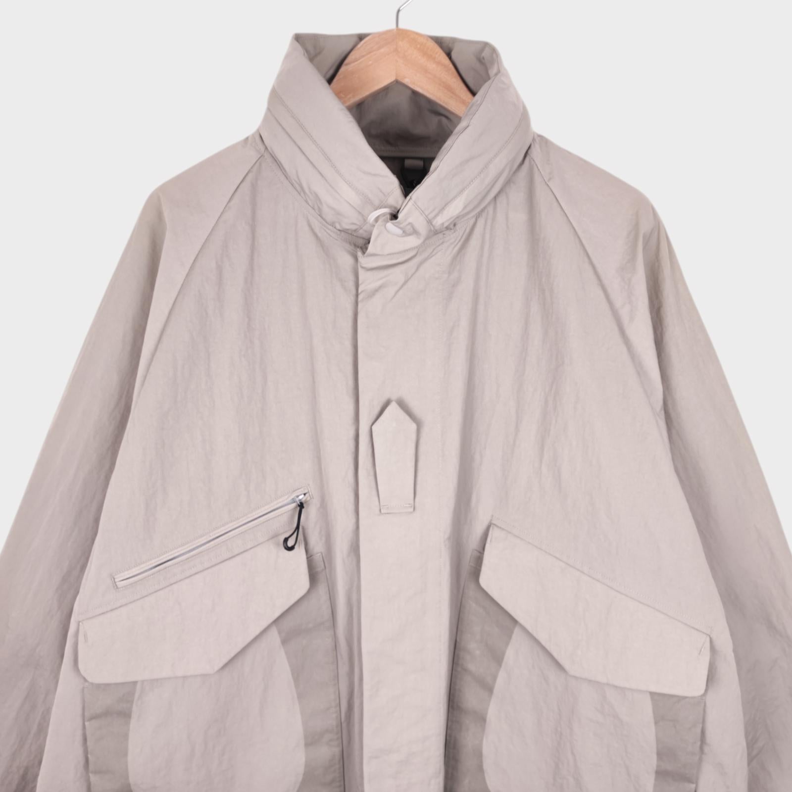 NORBIT BY HIROSHI NOZAWA Men's Grey Field Track Parka Jacket