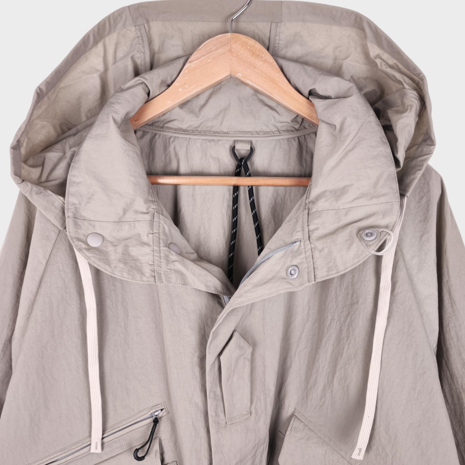 NORBIT BY HIROSHI NOZAWA Men's Grey Field Track Parka Jacket